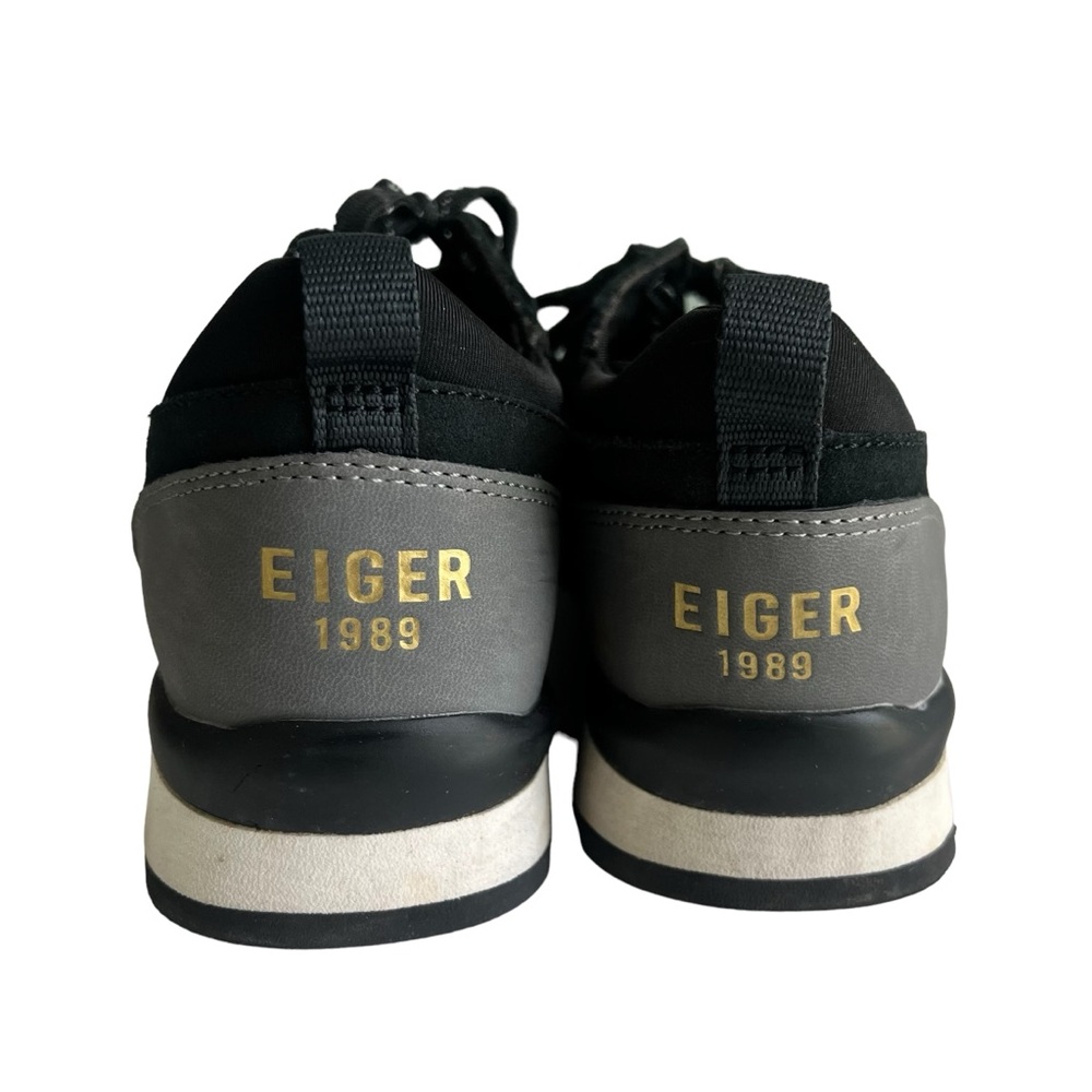 Eiger 1989 Black and Gray Suede Hiking Shoes Size 7 - Picture 3 of 5